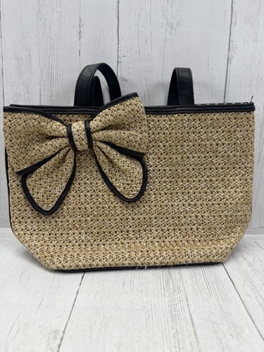 Bueno tan straw tote - bueno, bow