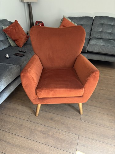 Soft velvet rust brown wilson - velvet,