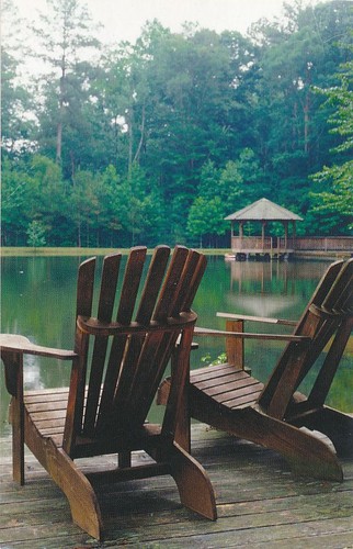 Adirondack chairs dock of - dock,