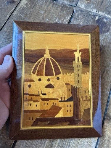 Italian marquetry picture - picture,