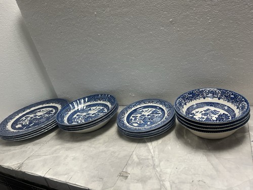 Vintage piece blue willow - vintage, 16-piece