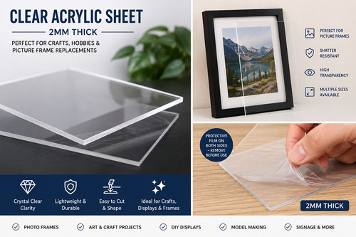 Clear acrylic flexi - clear, plexi