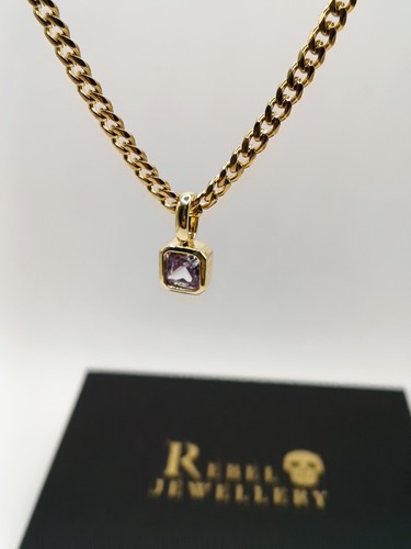 18k gold birthstone - 18k, pendant