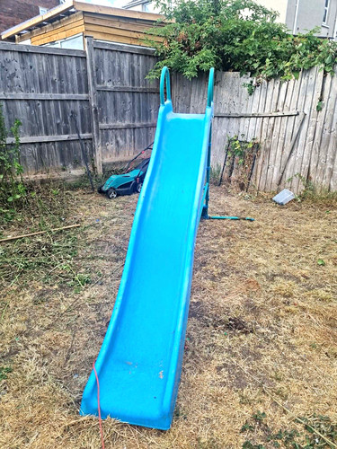 Outdoor kids slide 10ft - 10ft+, blue