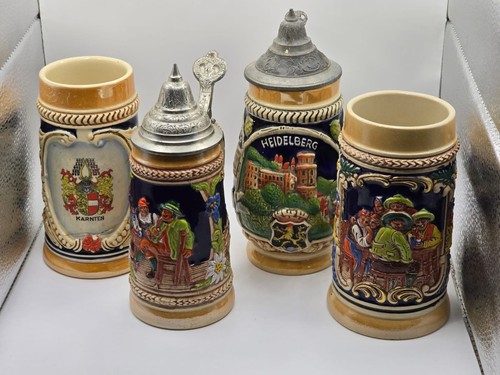 German beer steins vintage - german, lot
