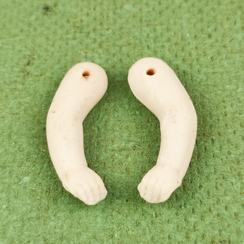 Pair antique bisque - pair, of