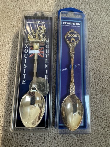 Silver souvenir teaspoons - 2,