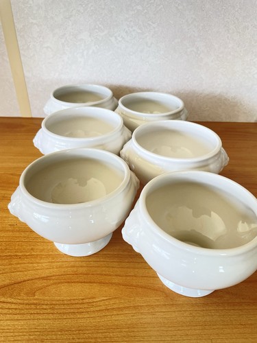 Set vintage white lion - set, 6
