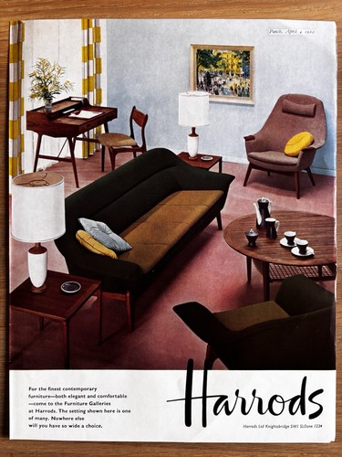 Harrods advert 1960 - advert, 1960's
