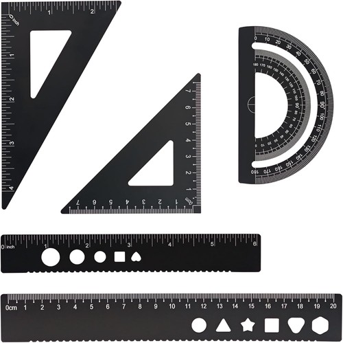 Pcs metal geometry - set, –