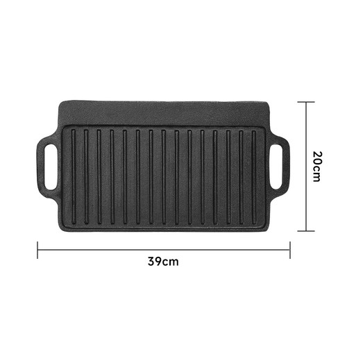 Cast iron griddle grill pan - grill,