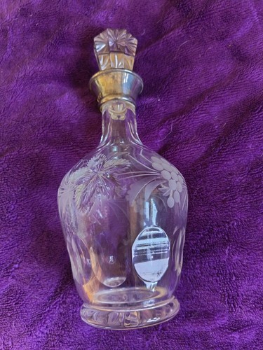 Clear glass decanter bottle - glass,