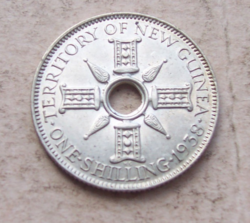 New guinea 1938 silver - guinea,