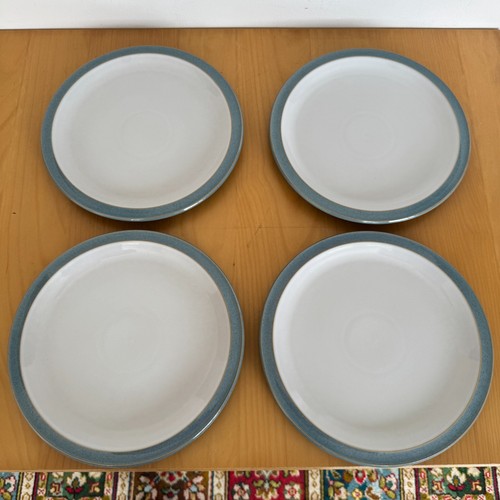 Denby azure dinner plates - 4,