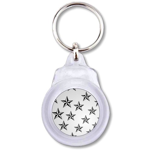 Nautical stars plastic key - plastic,