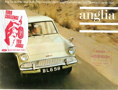 Ford anglia 105e 1964 - ford, uk