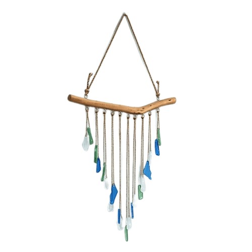 Sea glass wind chimes - glass,