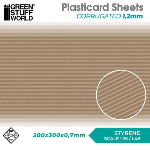 Textured styrene plasticard - textured,