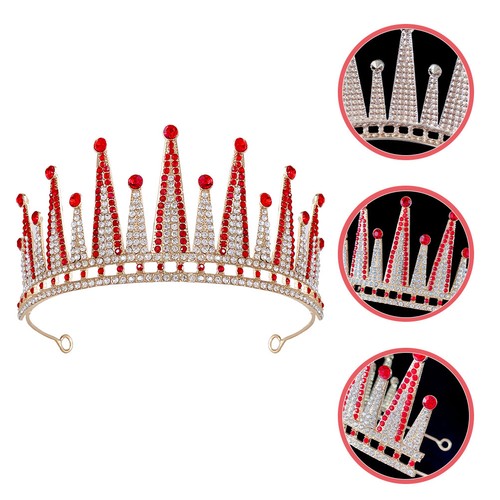 Red baroque crown for women - baroque,