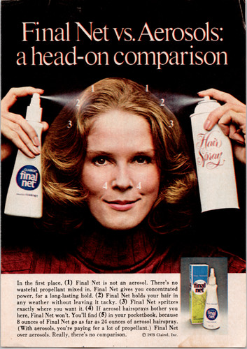 Clairol final net hair spray - hair,