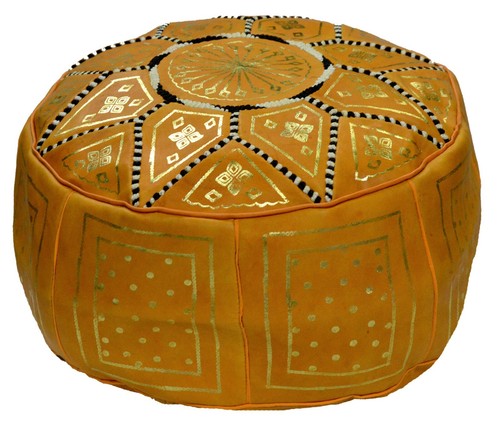 Pouf moroccan hassock leather - hassock,
