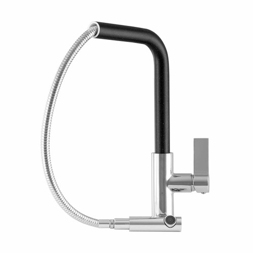 Black granite kitchen sink - black,