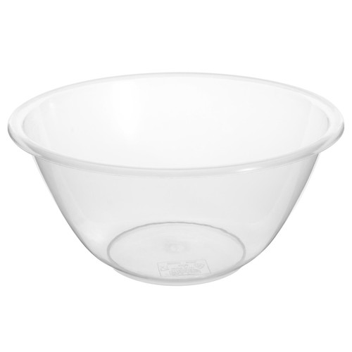 Clear plastic mixing bowls - plastic,