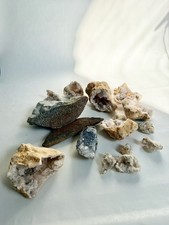 Mixed geodes and stone lot - and,