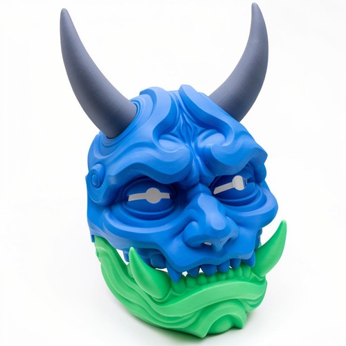 Japanese oni chibi demon mask - japanese,
