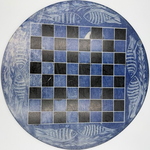 Vintage blue dyed - blue, stone
