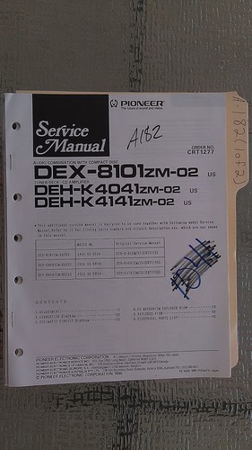 Pioneer dex 8101 deh k4041 - dex-8101, deh-k4041