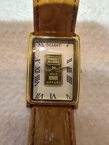 Stauer alta gold ingot watch - watch,
