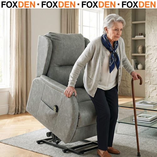 Grey power lift recliner - grey,