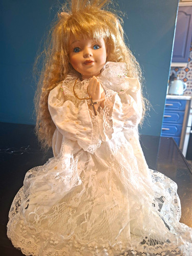 Porcelain girl doll - girl, blonde
