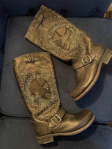 Iconic frye jenna skull boots - iconic,