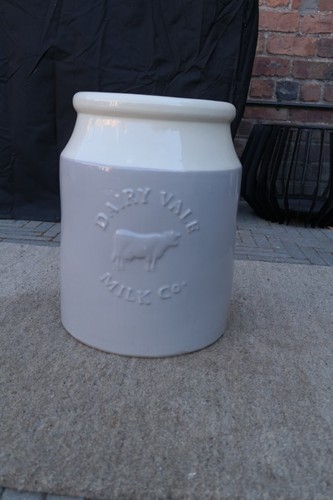 Large glazed ceramic milk - glazed,