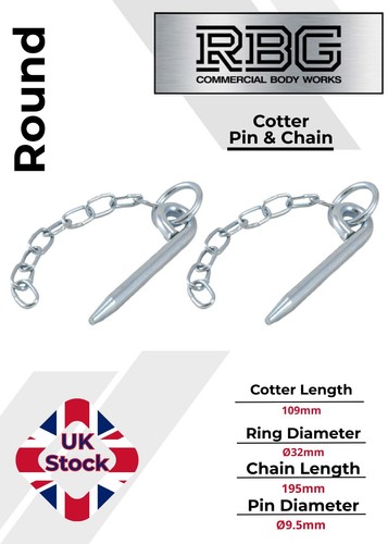 Round cotter pin chain - round,