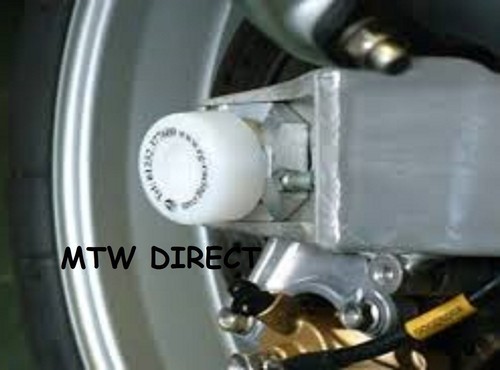 Racing white swingarm - r&g,