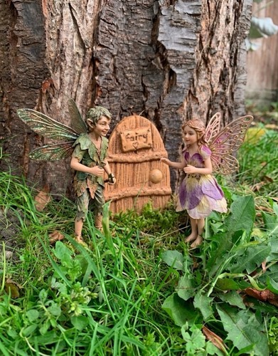 Handmade small fairy door tree - fairy,