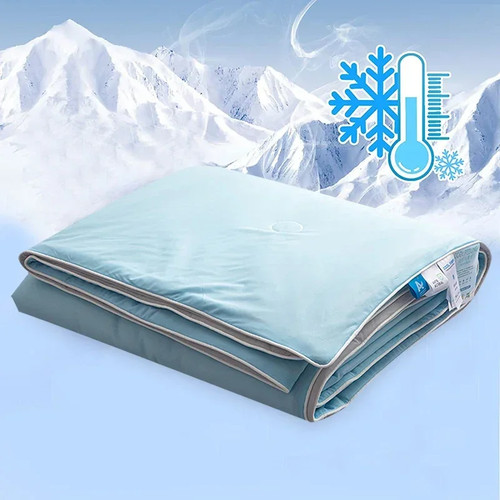 Ice silk cooling blanket - silk,