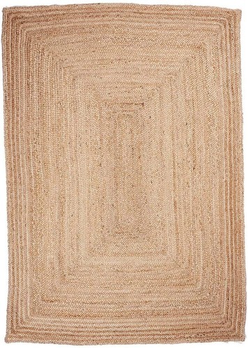 Rug square jute carpet natural - jute,