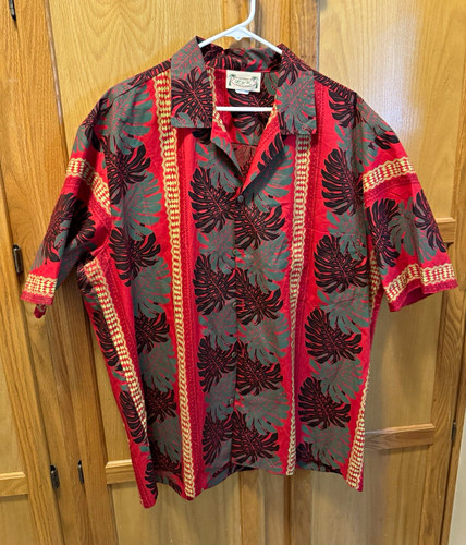 Mens shirt red - mens, floral