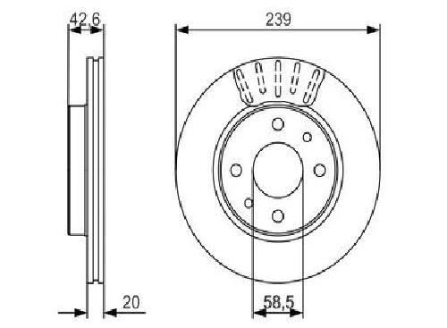 Original bosch brake disc - brake,