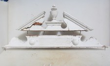 Antique wooden pediment finial - antique,