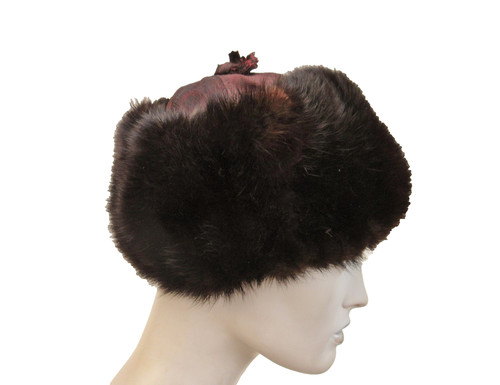 Womens vintage dark brown - dark, fur