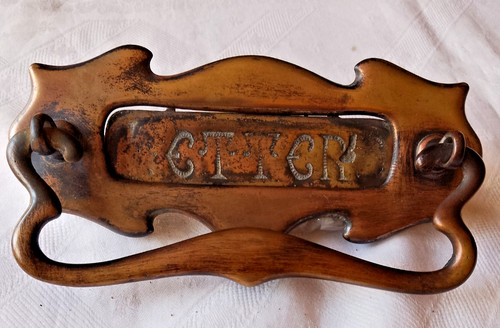 Antique victorian brass - victorian, letter
