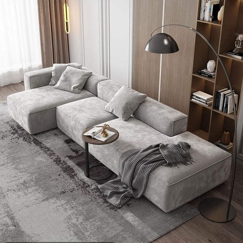Yetta soft grey - velvet, corner