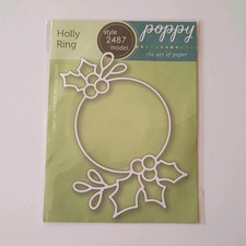 Poppystamps die holly - holly, ring