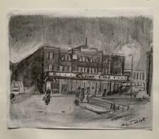 Northern Soul; "Casino Club" - an original signed pencil sketch of Wigan Casino.