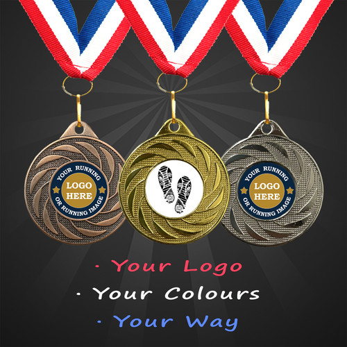 Running medals personalised - running,